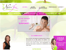 Tablet Screenshot of dieteticiennes-nutrifaz.com